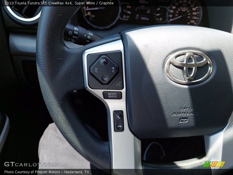 Super White / Graphite 2019 Toyota Tundra SR5 CrewMax 4x4