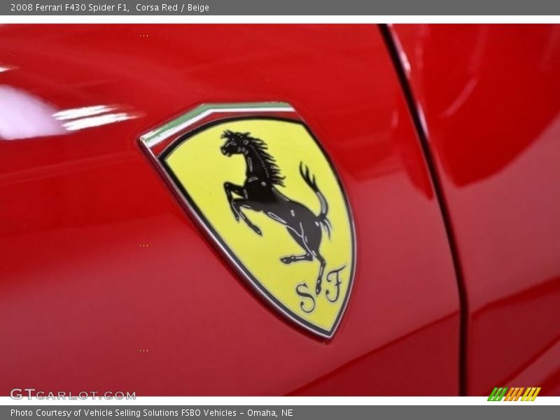 Corsa Red / Beige 2008 Ferrari F430 Spider F1