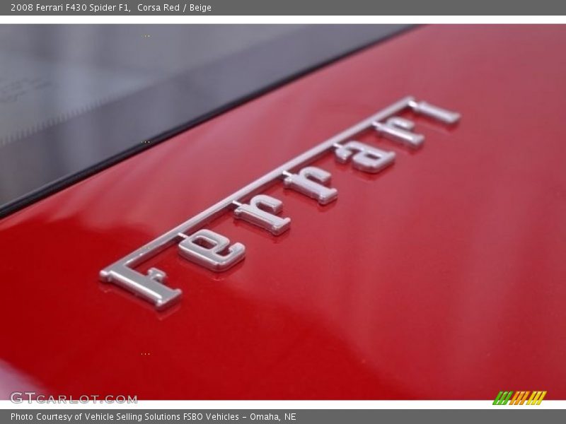 Corsa Red / Beige 2008 Ferrari F430 Spider F1
