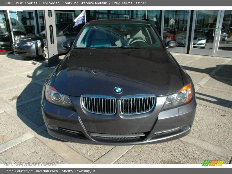 Sparkling Graphite Metallic / Gray Dakota Leather 2006 BMW 3 Series 330xi Sedan
