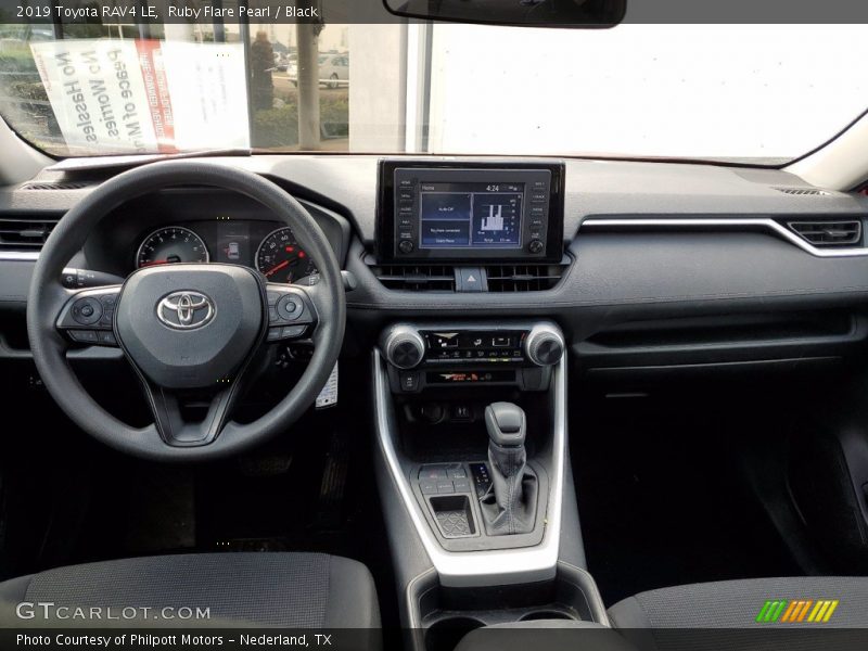 Ruby Flare Pearl / Black 2019 Toyota RAV4 LE