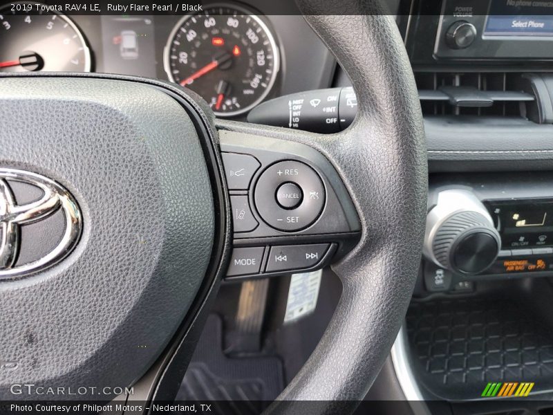 Ruby Flare Pearl / Black 2019 Toyota RAV4 LE