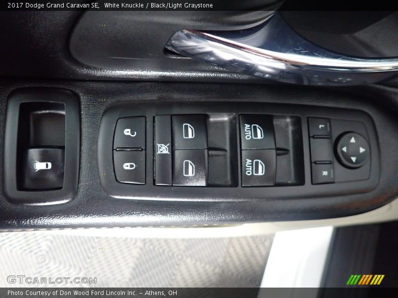 White Knuckle / Black/Light Graystone 2017 Dodge Grand Caravan SE