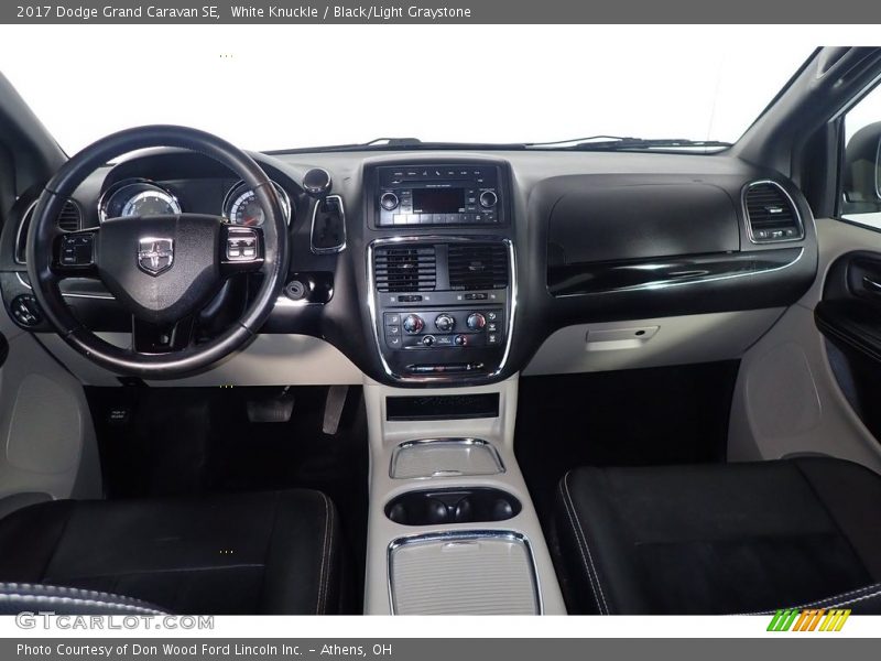 White Knuckle / Black/Light Graystone 2017 Dodge Grand Caravan SE