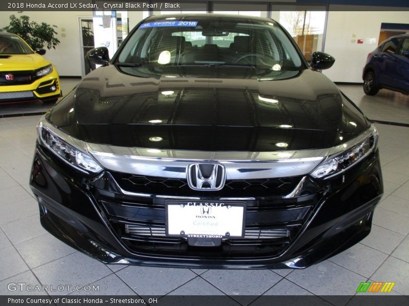 Crystal Black Pearl / Black 2018 Honda Accord LX Sedan