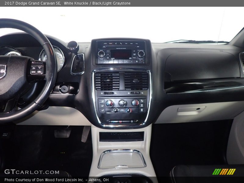 White Knuckle / Black/Light Graystone 2017 Dodge Grand Caravan SE