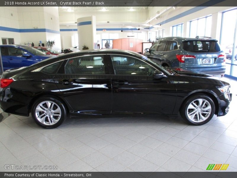Crystal Black Pearl / Black 2018 Honda Accord LX Sedan