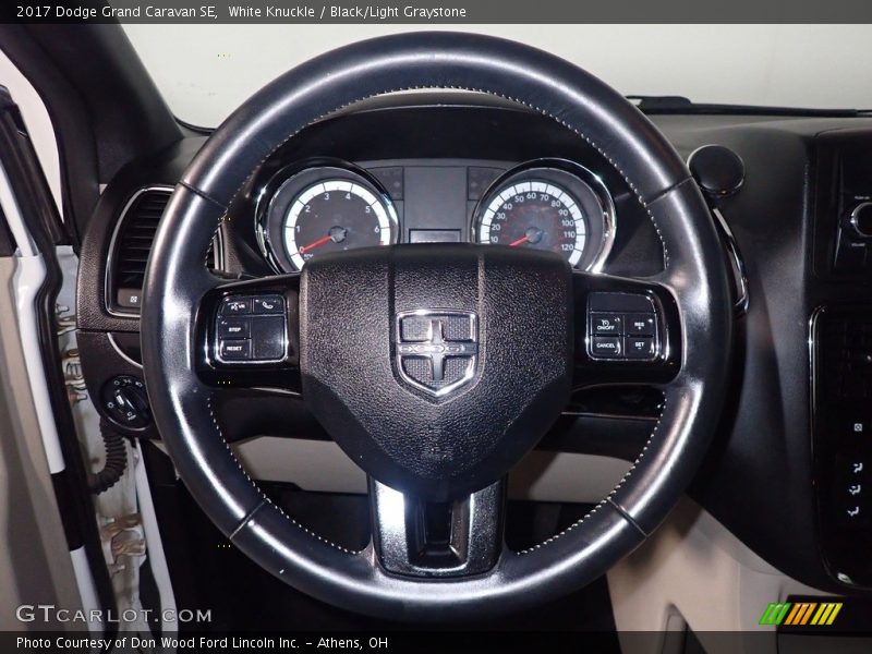 White Knuckle / Black/Light Graystone 2017 Dodge Grand Caravan SE