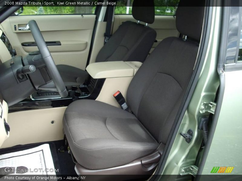 Kiwi Green Metallic / Camel Beige 2008 Mazda Tribute i Sport