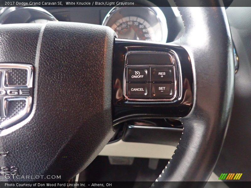 White Knuckle / Black/Light Graystone 2017 Dodge Grand Caravan SE