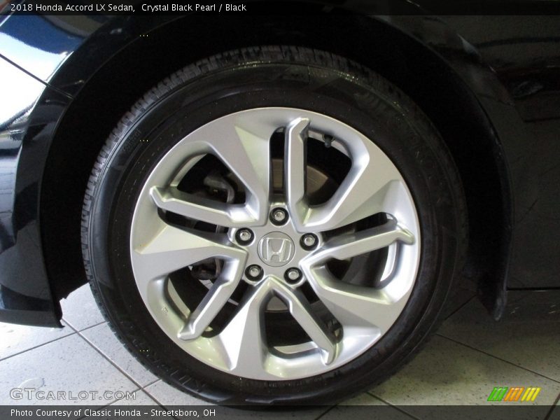 Crystal Black Pearl / Black 2018 Honda Accord LX Sedan