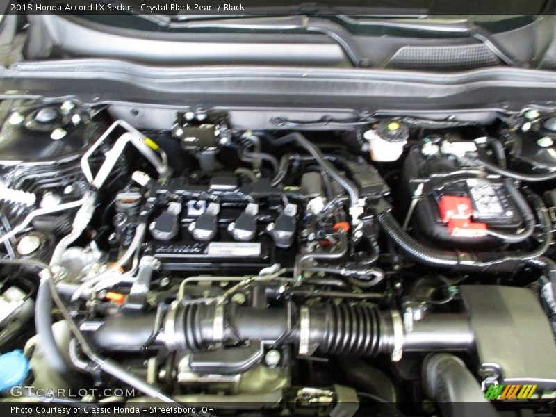 Crystal Black Pearl / Black 2018 Honda Accord LX Sedan