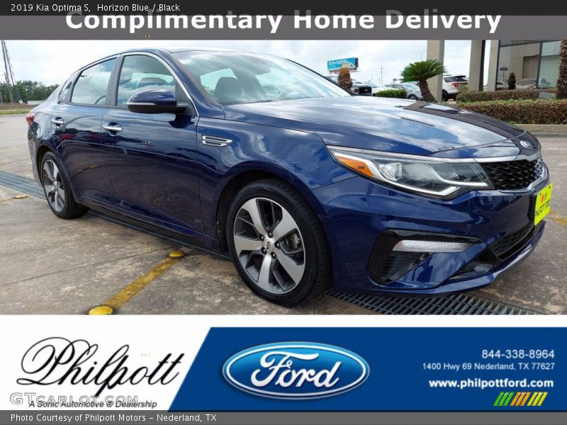 Horizon Blue / Black 2019 Kia Optima S
