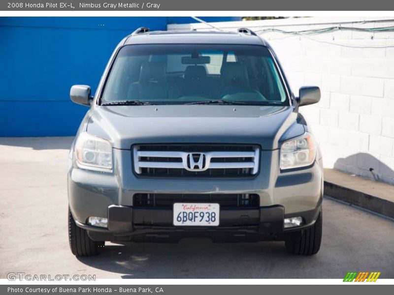 Nimbus Gray Metallic / Gray 2008 Honda Pilot EX-L