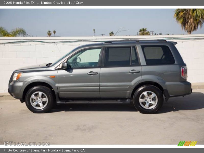 Nimbus Gray Metallic / Gray 2008 Honda Pilot EX-L