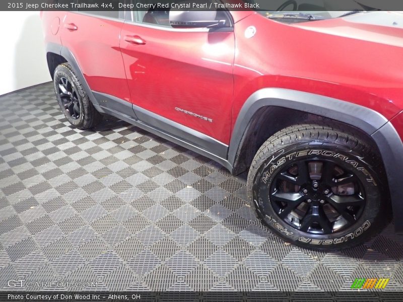 Deep Cherry Red Crystal Pearl / Trailhawk Black 2015 Jeep Cherokee Trailhawk 4x4