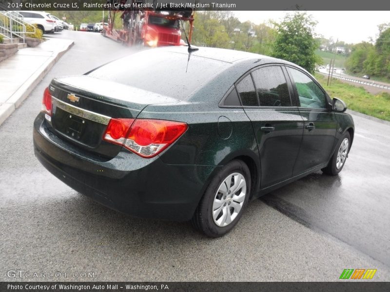Rainforest Green Metallic / Jet Black/Medium Titanium 2014 Chevrolet Cruze LS