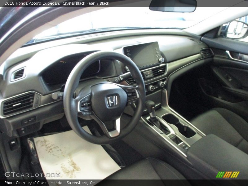 Crystal Black Pearl / Black 2018 Honda Accord LX Sedan
