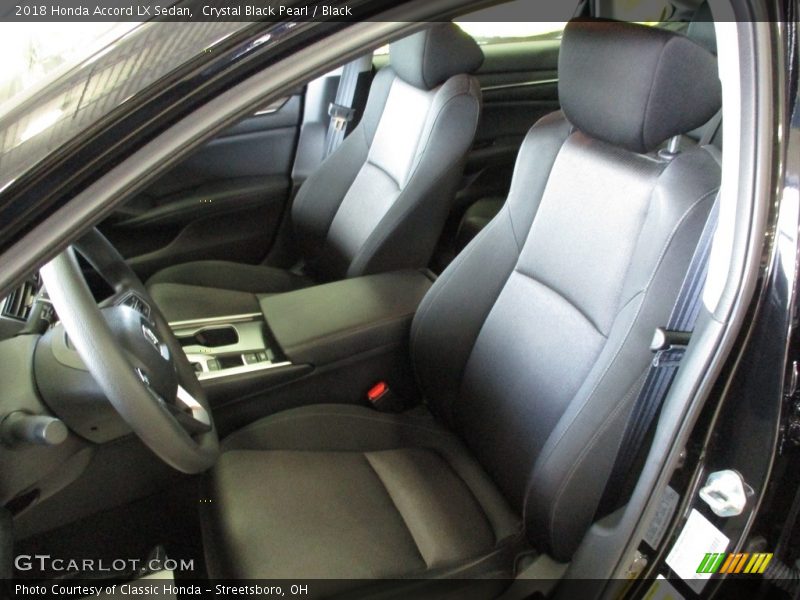 Crystal Black Pearl / Black 2018 Honda Accord LX Sedan