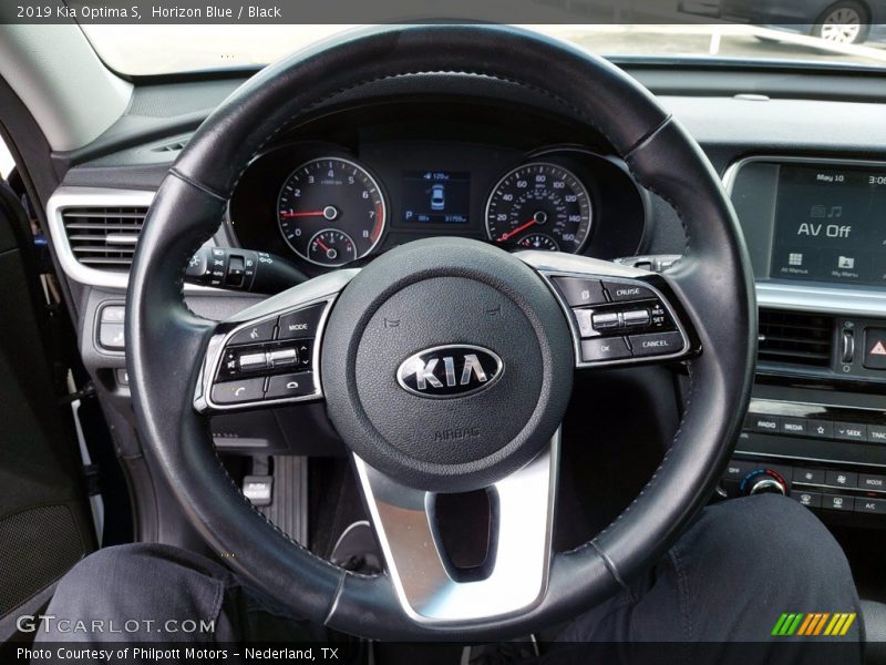 Horizon Blue / Black 2019 Kia Optima S