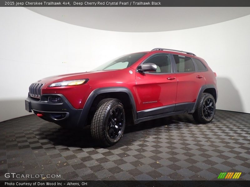 Deep Cherry Red Crystal Pearl / Trailhawk Black 2015 Jeep Cherokee Trailhawk 4x4