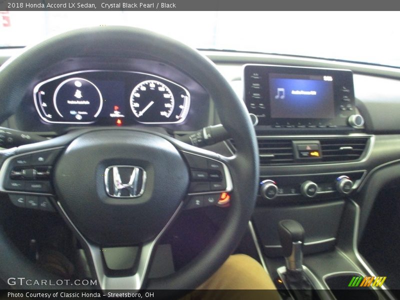 Crystal Black Pearl / Black 2018 Honda Accord LX Sedan