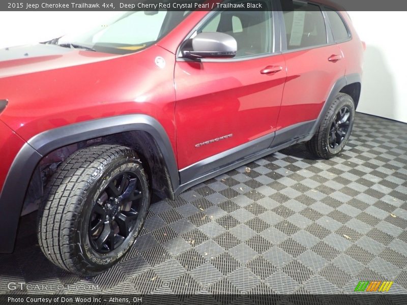 Deep Cherry Red Crystal Pearl / Trailhawk Black 2015 Jeep Cherokee Trailhawk 4x4