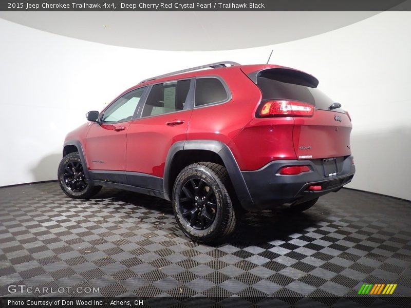 Deep Cherry Red Crystal Pearl / Trailhawk Black 2015 Jeep Cherokee Trailhawk 4x4