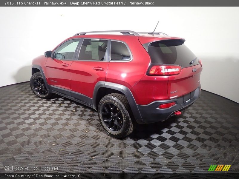 Deep Cherry Red Crystal Pearl / Trailhawk Black 2015 Jeep Cherokee Trailhawk 4x4