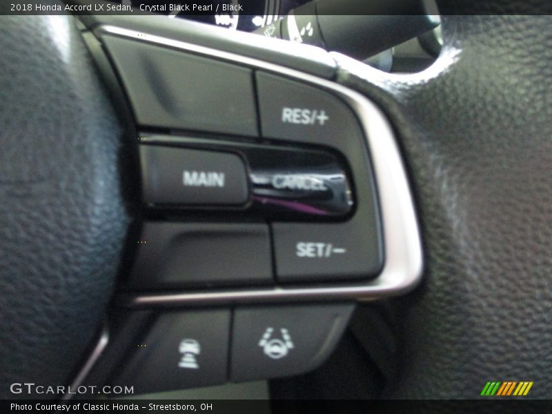 Crystal Black Pearl / Black 2018 Honda Accord LX Sedan