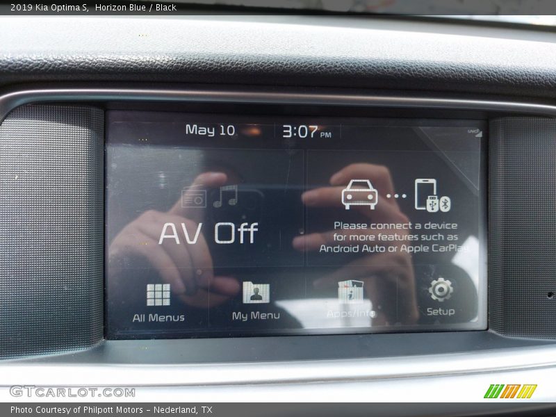 Horizon Blue / Black 2019 Kia Optima S