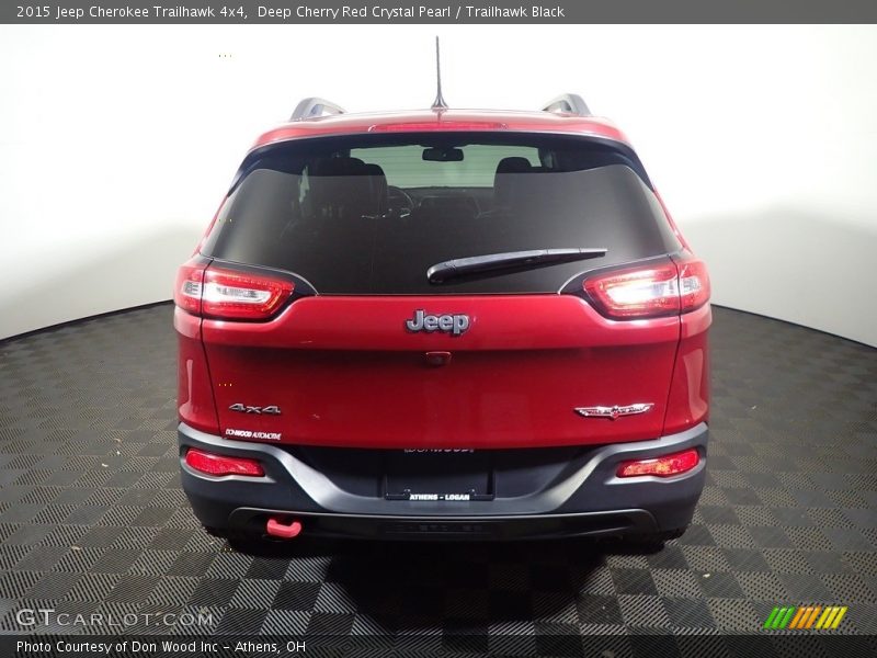 Deep Cherry Red Crystal Pearl / Trailhawk Black 2015 Jeep Cherokee Trailhawk 4x4