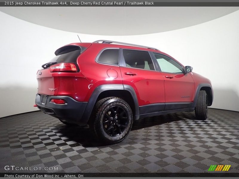 Deep Cherry Red Crystal Pearl / Trailhawk Black 2015 Jeep Cherokee Trailhawk 4x4