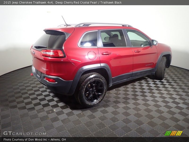 Deep Cherry Red Crystal Pearl / Trailhawk Black 2015 Jeep Cherokee Trailhawk 4x4