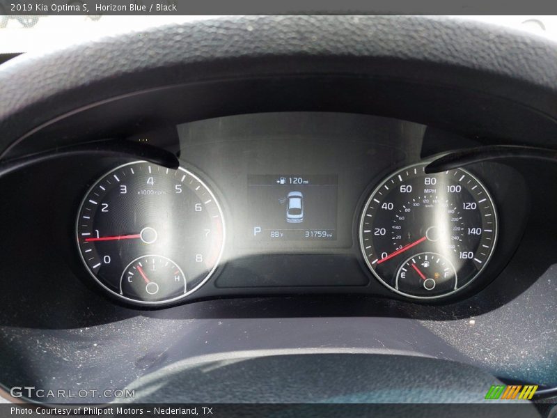 Horizon Blue / Black 2019 Kia Optima S
