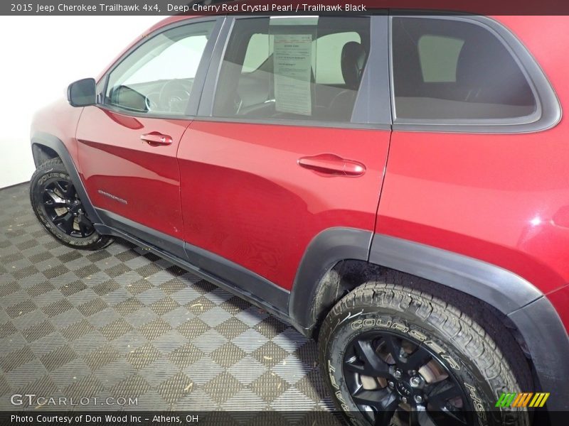 Deep Cherry Red Crystal Pearl / Trailhawk Black 2015 Jeep Cherokee Trailhawk 4x4