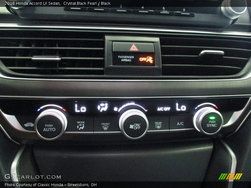 Crystal Black Pearl / Black 2018 Honda Accord LX Sedan