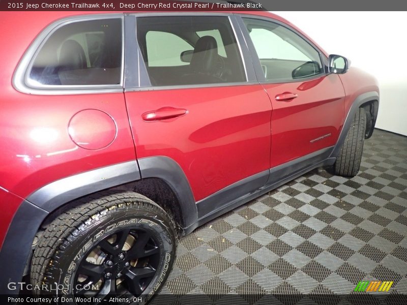 Deep Cherry Red Crystal Pearl / Trailhawk Black 2015 Jeep Cherokee Trailhawk 4x4