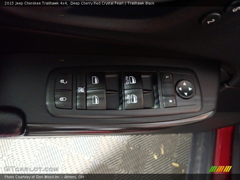 Deep Cherry Red Crystal Pearl / Trailhawk Black 2015 Jeep Cherokee Trailhawk 4x4
