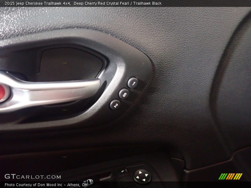 Deep Cherry Red Crystal Pearl / Trailhawk Black 2015 Jeep Cherokee Trailhawk 4x4