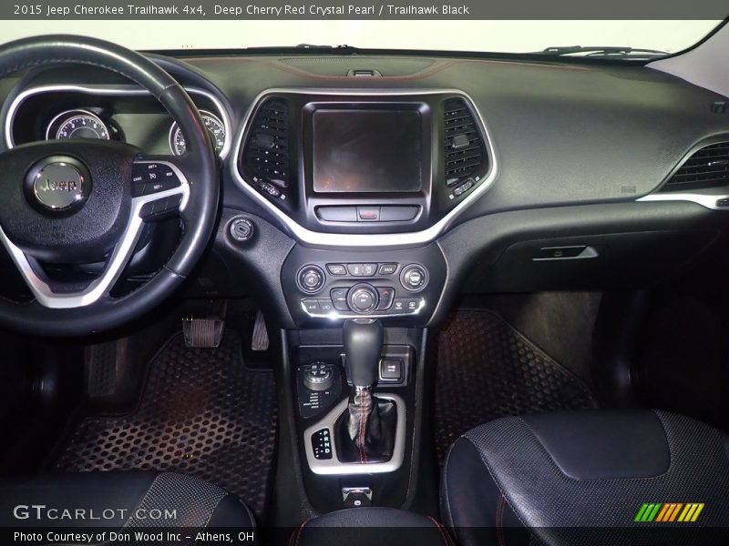 Deep Cherry Red Crystal Pearl / Trailhawk Black 2015 Jeep Cherokee Trailhawk 4x4