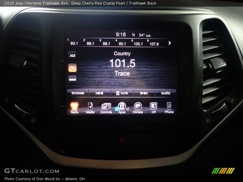 Deep Cherry Red Crystal Pearl / Trailhawk Black 2015 Jeep Cherokee Trailhawk 4x4