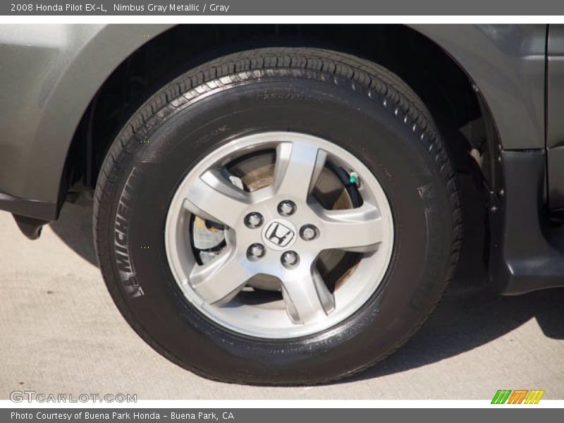 Nimbus Gray Metallic / Gray 2008 Honda Pilot EX-L