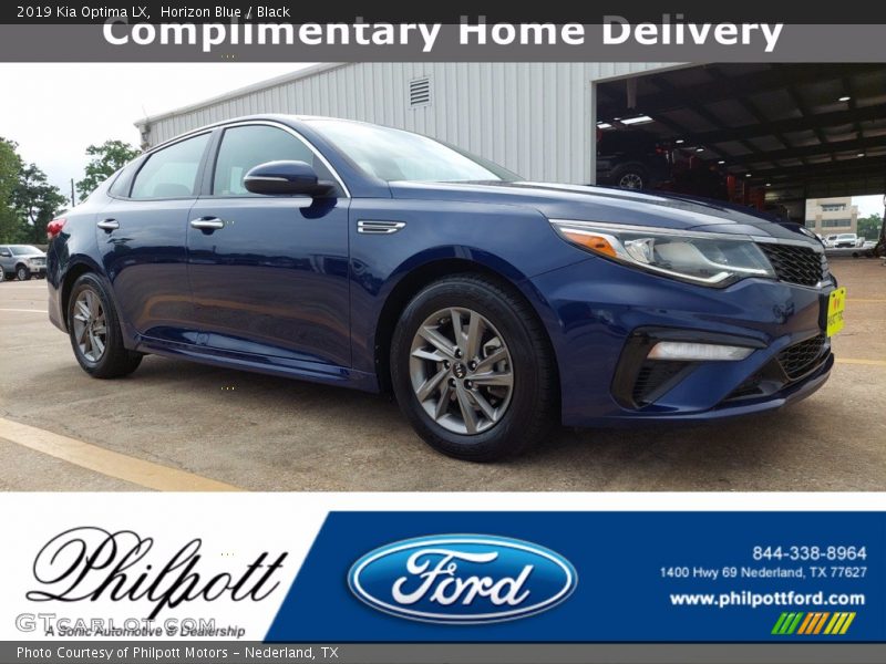 Horizon Blue / Black 2019 Kia Optima LX