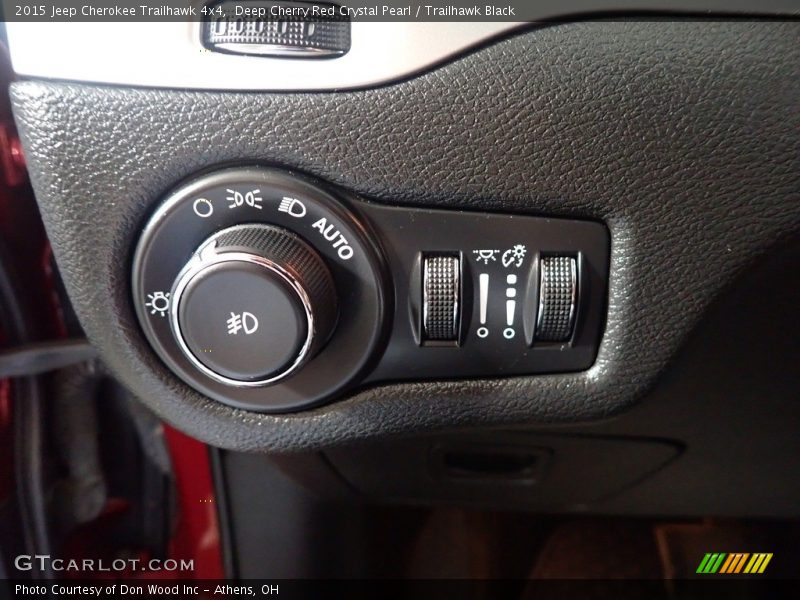 Deep Cherry Red Crystal Pearl / Trailhawk Black 2015 Jeep Cherokee Trailhawk 4x4