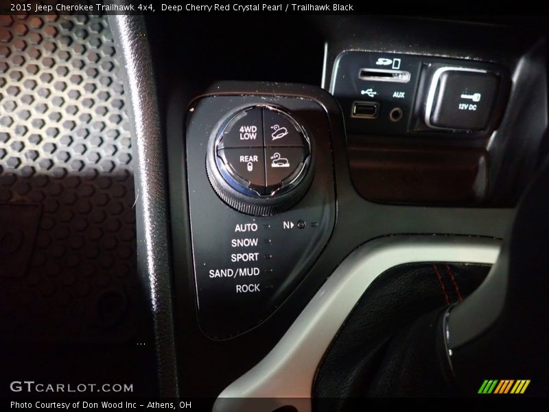 Deep Cherry Red Crystal Pearl / Trailhawk Black 2015 Jeep Cherokee Trailhawk 4x4