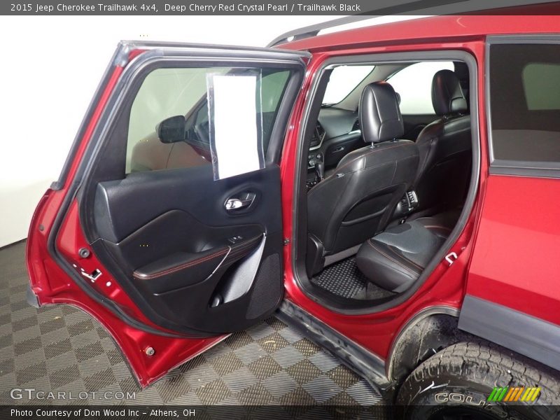 Deep Cherry Red Crystal Pearl / Trailhawk Black 2015 Jeep Cherokee Trailhawk 4x4