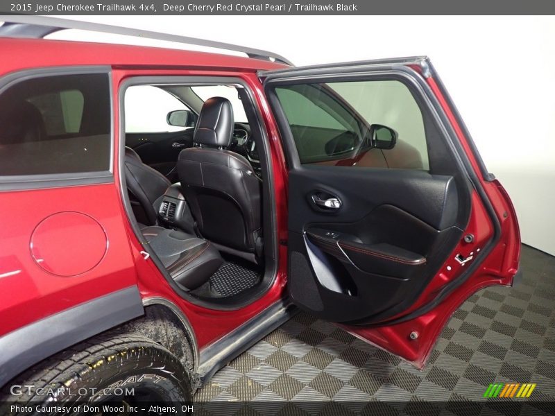 Deep Cherry Red Crystal Pearl / Trailhawk Black 2015 Jeep Cherokee Trailhawk 4x4