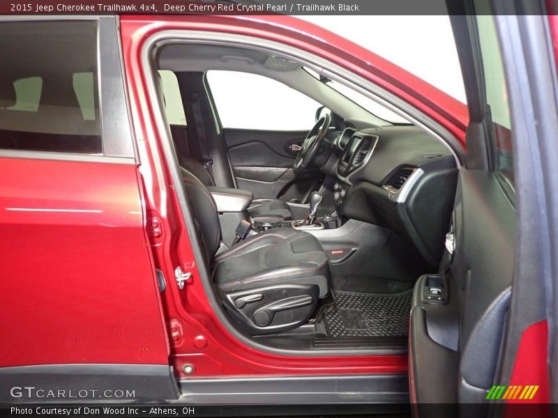 Deep Cherry Red Crystal Pearl / Trailhawk Black 2015 Jeep Cherokee Trailhawk 4x4
