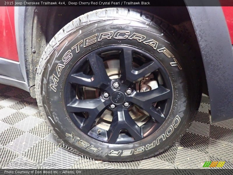 Deep Cherry Red Crystal Pearl / Trailhawk Black 2015 Jeep Cherokee Trailhawk 4x4
